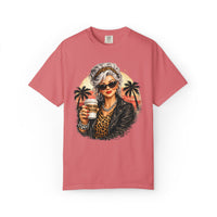 Too Old To Care, Fashionista Grandma - Comfort Colors | Trendy Women's T-Shirt. Direct to Garment. Printed & Shipped in the USA. Unisex Sizes.