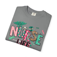 Nurse Life Cute Preppy Healthcare - Comfort Colors | Trendy Women's T-Shirt. Direct to Garment. Printed & Shipped in the USA. Unisex Sizes.