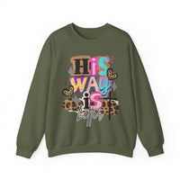 His Way Is Better, Patchwork – Gildan Heavy Blend | Trendy Women’s Soft Sweatshirt. Direct to Garment. Printed & Shipped in the USA. Unisex Sizes.