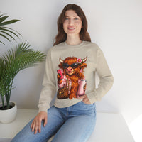 Highland Diva – Gildan Heavy Blend | Trendy Women’s Soft Sweatshirt. Direct to Garment. Printed & Shipped in the USA. Unisex Sizes.