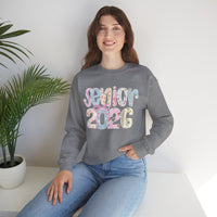 Class of 2026 Senior - Pink Coquette Bow – Gildan Heavy Blend | Trendy Women’s Soft Sweatshirt. Direct to Garment. Printed & Shipped in the USA. Unisex Sizes.