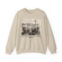 Follow the Word, Not the Herd – Gildan Heavy Blend | Trendy Women’s and Men's Soft Sweatshirt. Direct to Garment. Printed & Shipped in the USA. Unisex Sizes.