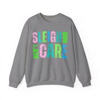 Sleigh Hair Don’t Care, Funny Christmas Graphic Tee – Gildan Heavy Blend | Trendy Women’s Soft Sweatshirt. Direct to Garment. Printed & Shipped in the USA. Unisex Sizes.