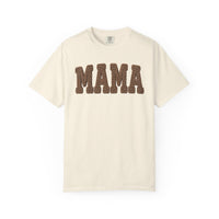 Mama, Faux Knit - Comfort Colors | Trendy Women's T-Shirt. Direct to Garment. Printed & Shipped in the USA. Unisex Sizes.