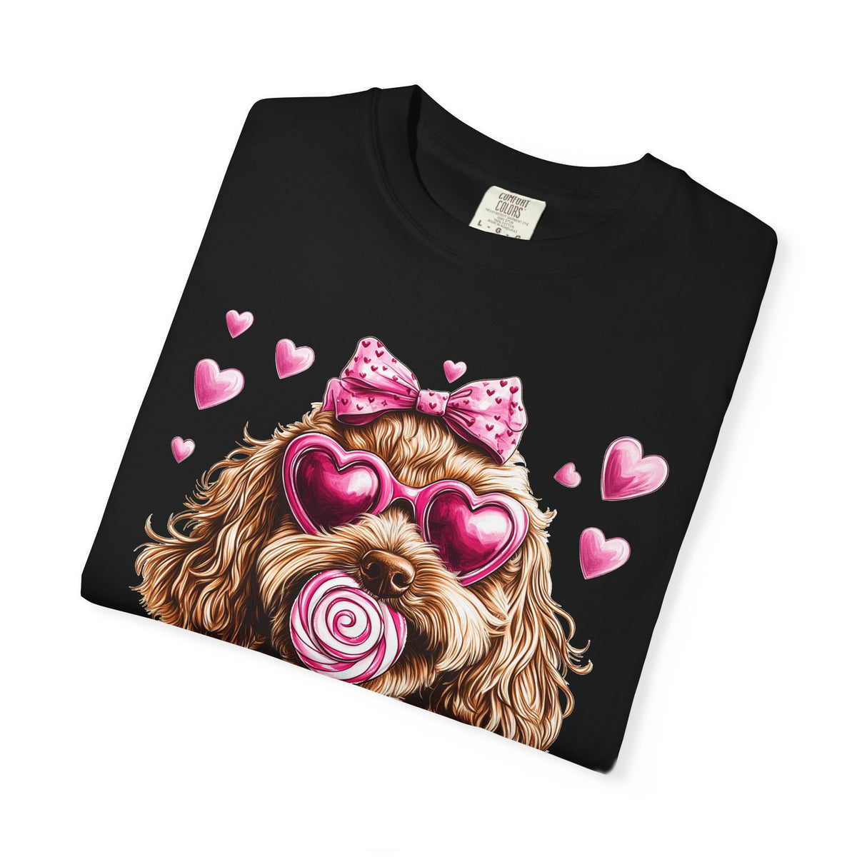 Goldendoodle Love - Comfort Colors | Trendy Women's T-Shirt. Direct to Garment. Printed & Shipped in the USA. Unisex Sizes.