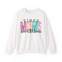 Tired Moms Club Pastel – Gildan Heavy Blend | Trendy Women’s Soft Sweatshirt. Direct to Garment. Printed & Shipped in the USA. Unisex Sizes.