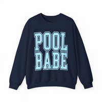 Pool Babe – Gildan Heavy Blend | Trendy Women’s Soft Sweatshirt. Direct to Garment. Printed & Shipped in the USA. Unisex Sizes.