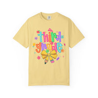 Coquette Third Grade Pencil Bow - Comfort Colors | Trendy Women's T-Shirt. Direct to Garment. Printed & Shipped in the USA. Unisex Sizes.