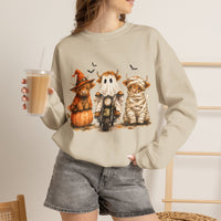 Highland Cows Halloween Costumes– Gildan Heavy Blend | Trendy Women’s Soft Sweatshirt. Direct to Garment. Printed & Shipped in the USA. Unisex Sizes.