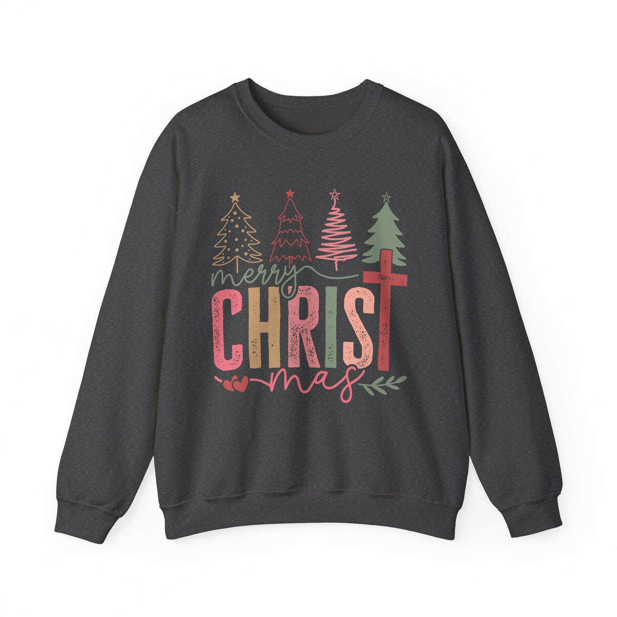 Merry ChrisTmas Christian Faith Graphic – Gildan Heavy Blend | Trendy Women’s Soft Sweatshirt. Direct to Garment. Printed & Shipped in the USA. Unisex Sizes.