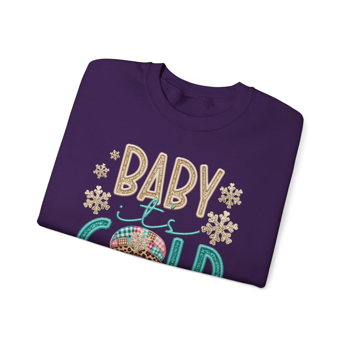 Baby It's Cold Outside Snowman – Gildan Heavy Blend | Trendy Women’s Soft Sweatshirt. Direct to Garment. Printed & Shipped in the USA. Unisex Sizes.