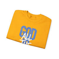 God is Good All The Time – Gildan Heavy Blend | Trendy Women’s and Women's Soft Sweatshirt. Direct to Garment. Printed & Shipped in the USA. Unisex Sizes.