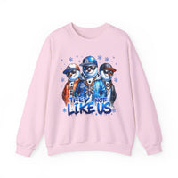 They Not Like Us Snowmen – Gildan Heavy Blend | Trendy Men's and Women’s Soft Sweatshirt. Direct to Garment. Printed & Shipped in the USA. Unisex Sizes.
