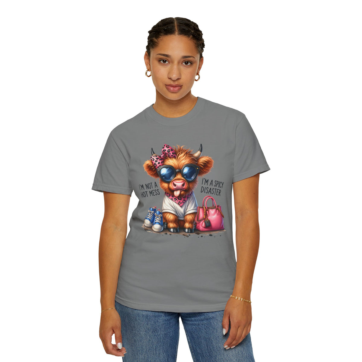 I'm Not a Hot Mess, I'm a Spicy Disaster - Comfort Colors | Trendy Women's T-Shirt. Direct to Garment. Printed & Shipped in the USA. Unisex Sizes.