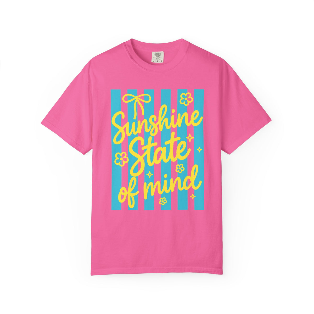Sunshine State of Mind - Comfort Colors | Trendy Women's T-Shirt. Direct to Garment. Printed & Shipped in the USA. Unisex Sizes.