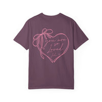 You Are So Loved, Christian Faith - Front & Back Printed - Comfort Colors | Trendy Women's T-Shirt. Direct to Garment. Printed & Shipped in the USA. Unisex Sizes.
