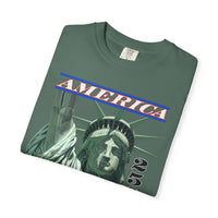 America's 250th Birthday, Statue of Liberty - Comfort Colors | Trendy Men's and Women's T-Shirt. Direct to Garment. Printed & Shipped in the USA. Unisex Sizes.