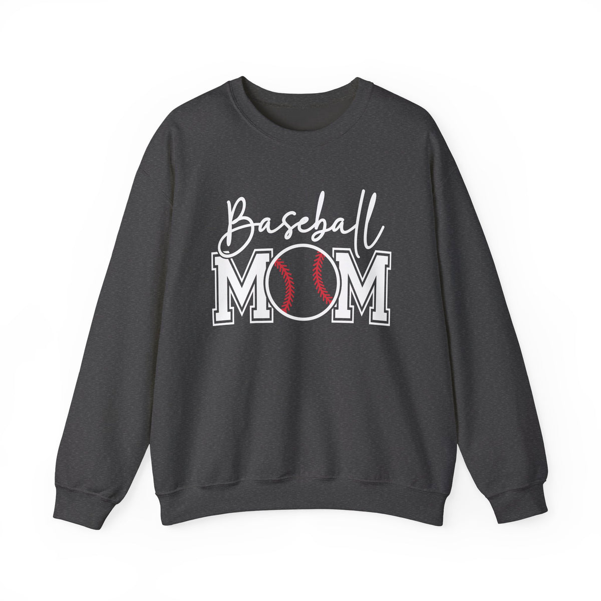 Baseball Mom – Gildan Heavy Blend | Trendy Women’s Soft Sweatshirt. Direct to Garment. Printed & Shipped in the USA. Unisex Sizes.