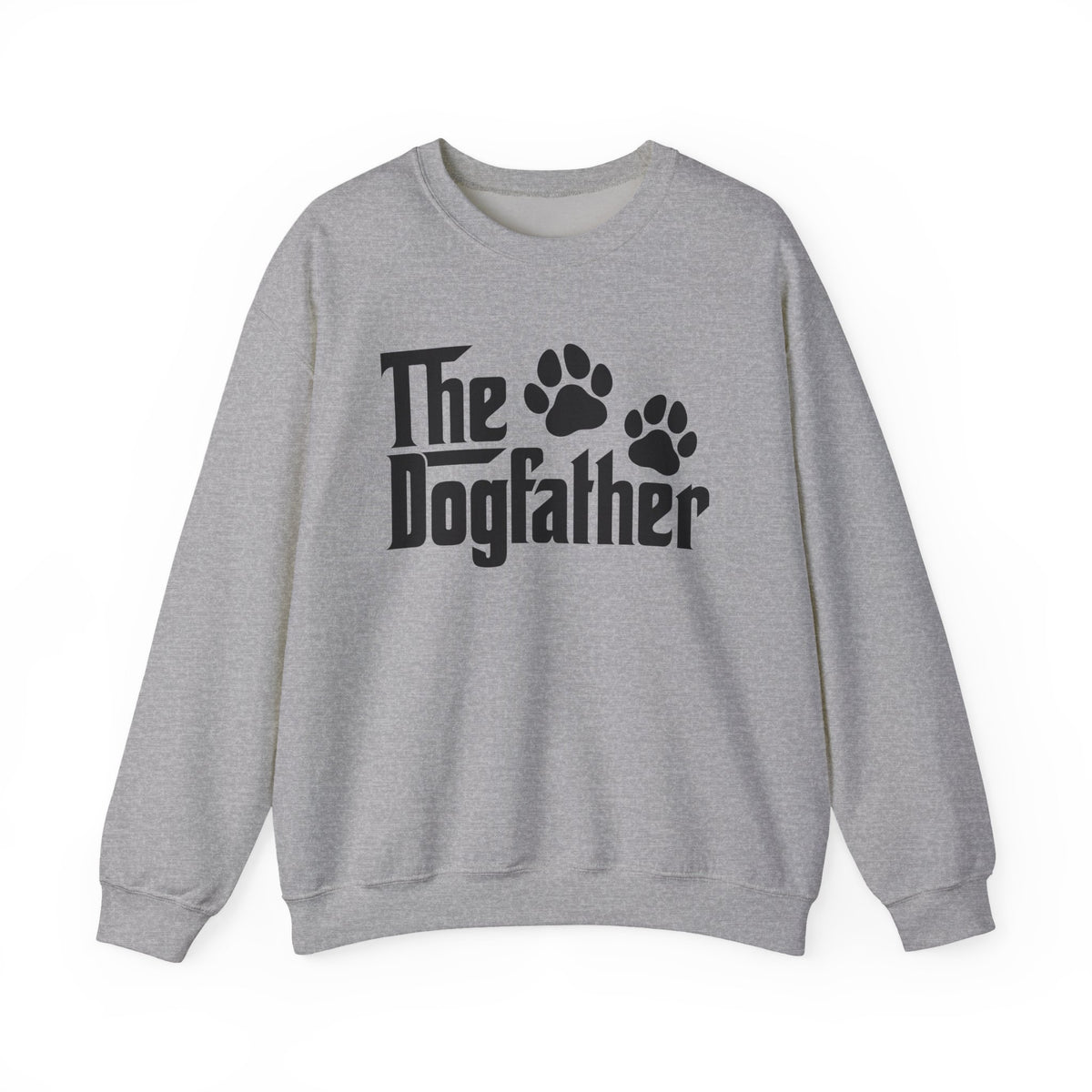 The DogFather – Gildan Heavy Blend | Trendy Men's Soft Sweatshirt. Direct to Garment. Printed & Shipped in the USA. Unisex Sizes.