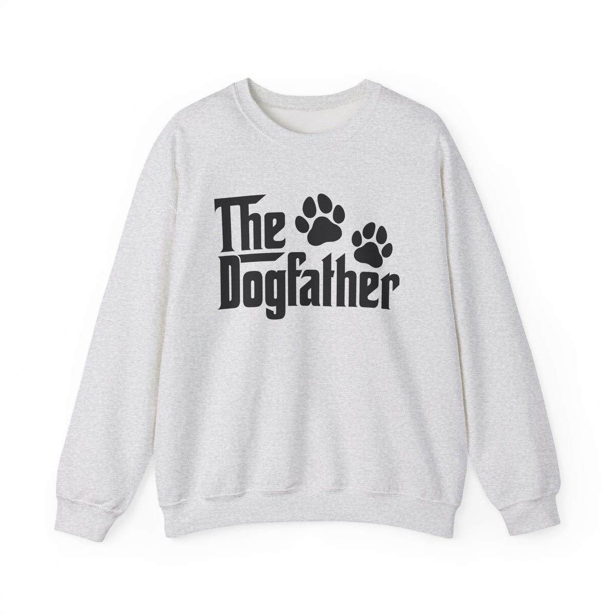 The DogFather – Gildan Heavy Blend | Trendy Men's Soft Sweatshirt. Direct to Garment. Printed & Shipped in the USA. Unisex Sizes.