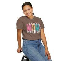 Tired Moms Club Pastel - Comfort Colors | Trendy Women's T-Shirt. Direct to Garment. Printed & Shipped in the USA. Unisex Sizes.