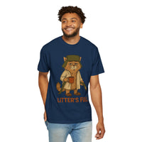 Litter's Full, Funny Cat - Comfort Colors | Trendy Men's and Women's T-Shirt. Direct to Garment. Printed & Shipped in the USA. Unisex Sizes.