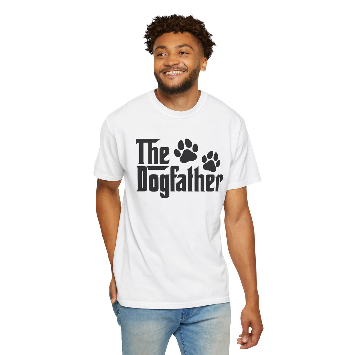 The DogFather - Comfort Colors | Trendy Men's T-Shirt. Direct to Garment. Printed & Shipped in the USA. Unisex Sizes.