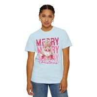 Merry Christmas — Cute Pink Bubblegum Nutcracker  - Comfort Colors | Trendy Women's T-Shirt. Direct to Garment. Printed & Shipped in the USA. Unisex Sizes.