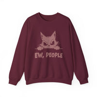 Ew, People Grumpy Cat – Gildan Heavy Blend | Trendy Men's and Women’s Soft Sweatshirt. Direct to Garment. Printed & Shipped in the USA. Unisex Sizes.