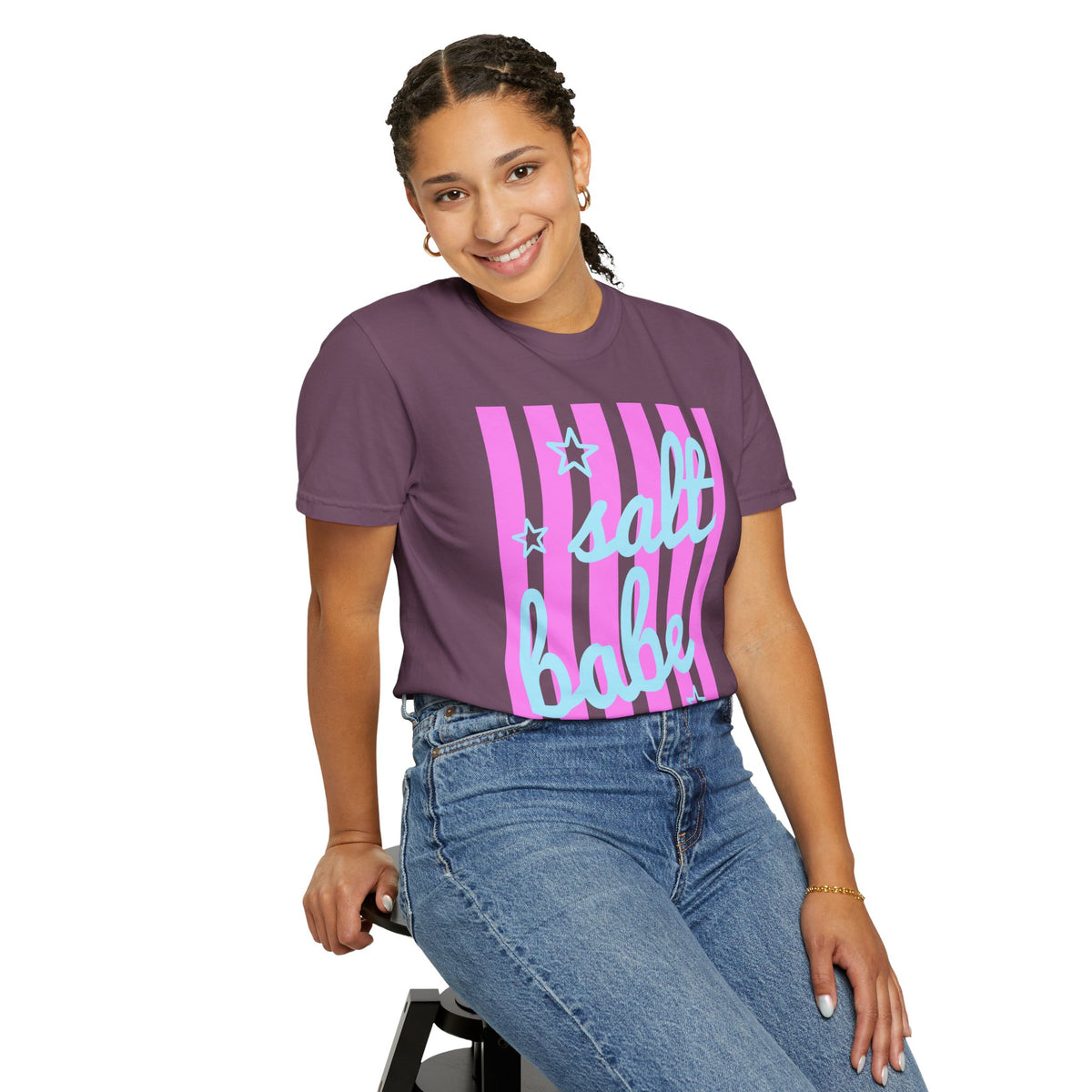 Salt Babe - Comfort Colors | Trendy Women's T-Shirt. Direct to Garment. Printed & Shipped in the USA. Unisex Sizes.