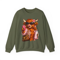 Highland Diva – Gildan Heavy Blend | Trendy Women’s Soft Sweatshirt. Direct to Garment. Printed & Shipped in the USA. Unisex Sizes.