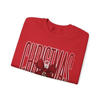 Christmas Season Leopard Tree Distressed – Gildan Heavy Blend | Trendy Women’s Soft Sweatshirt. Direct to Garment. Printed & Shipped in the USA. Unisex Sizes.