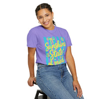 Sunshine State of Mind - Comfort Colors | Trendy Women's T-Shirt. Direct to Garment. Printed & Shipped in the USA. Unisex Sizes.