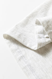 Light Ash 95% Cotton Puff Sleeve Top