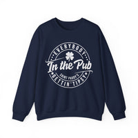 Everybody In The Pub Gettin' Tipsy – Gildan Heavy Blend | Trendy Women’s and Men's Soft Sweatshirt. Direct to Garment. Printed & Shipped in the USA. Unisex Sizes.