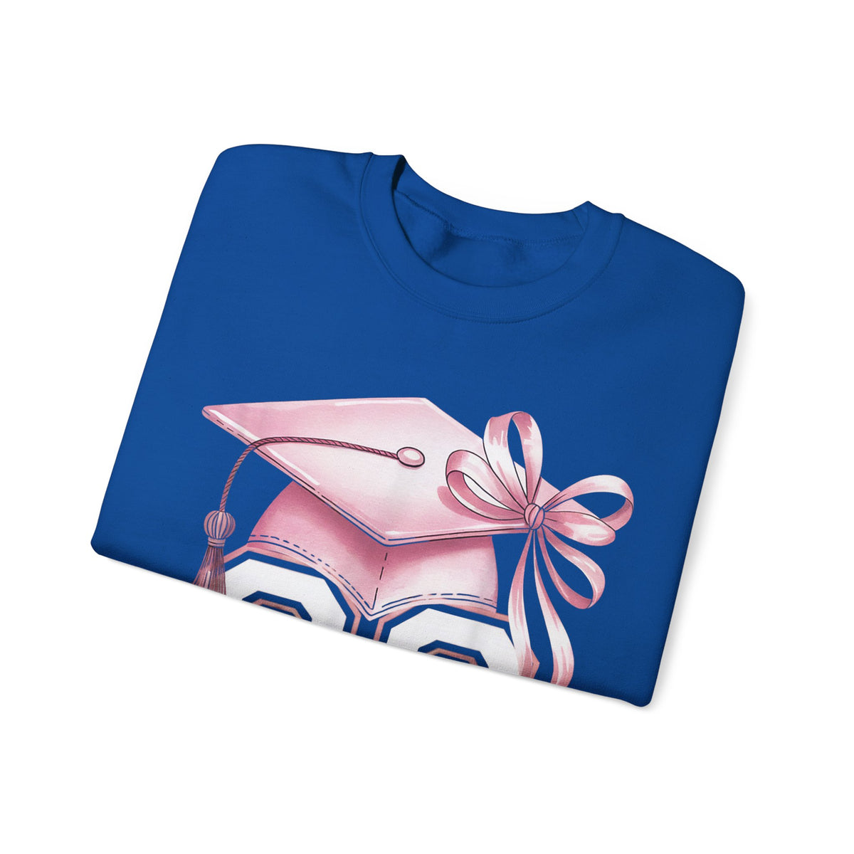 Pink Coquette, Class of 2026 Graduation Cap – Gildan Heavy Blend | Trendy Women’s Soft Sweatshirt. Direct to Garment. Printed & Shipped in the USA. Unisex Sizes.