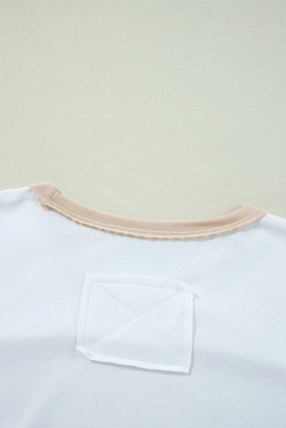 Multicolour Colorblock Patchwork Side Split Tunic T Shirt