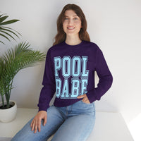 Pool Babe – Gildan Heavy Blend | Trendy Women’s Soft Sweatshirt. Direct to Garment. Printed & Shipped in the USA. Unisex Sizes.