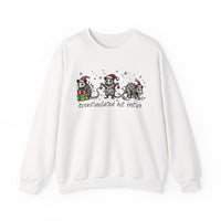Overstimulated But Festive Christmas Possums – Gildan Heavy Blend | Trendy Women’s and Men's Soft Sweatshirt. Direct to Garment. Printed & Shipped in the USA. Unisex Sizes.