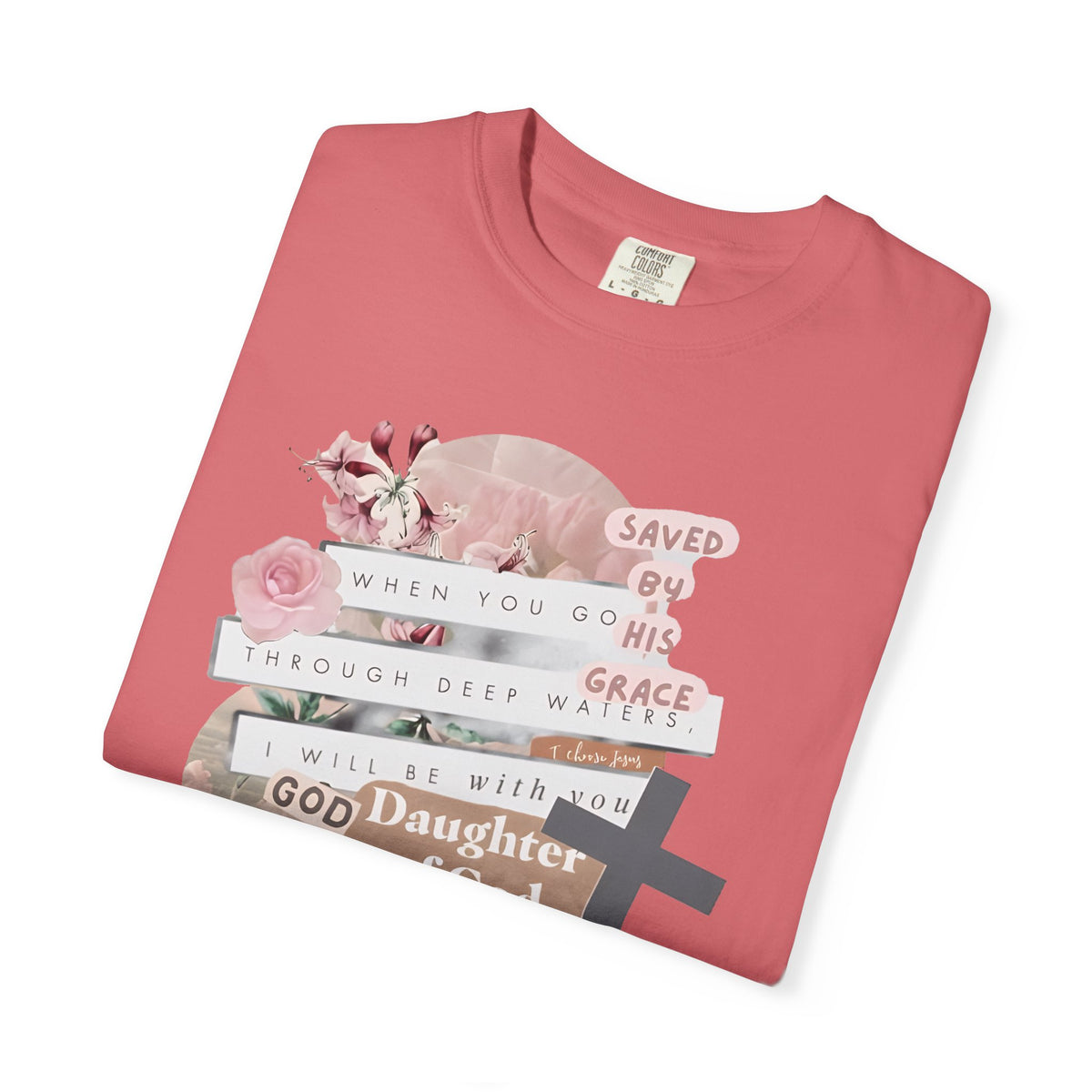 Christian Scrapbook - Comfort Colors | Trendy Women's T-Shirt. Direct to Garment. Printed & Shipped in the USA. Unisex Sizes.