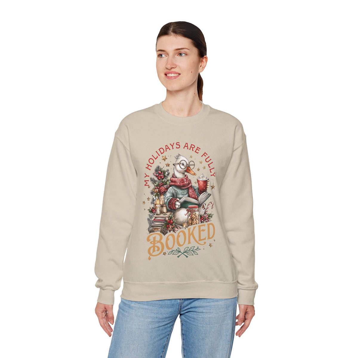 My Holidays are Fully Booked – Gildan Heavy Blend | Trendy Women’s Soft Sweatshirt. Direct to Garment. Printed & Shipped in the USA. Unisex Sizes.