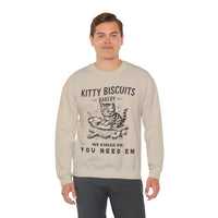 Kitty Biscuits Bakery – Gildan Heavy Blend | Trendy Women’s and Men's Soft Sweatshirt. Direct to Garment. Printed & Shipped in the USA. Unisex Sizes.
