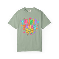 Coquette Fourth Grade Pencil Bow - Comfort Colors | Trendy Women's T-Shirt. Direct to Garment. Printed & Shipped in the USA. Unisex Sizes.