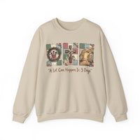 A Lot Can Happen In 3 Days - He is Risen – Gildan Heavy Blend | Trendy Women’s Soft Sweatshirt. Direct to Garment. Printed & Shipped in the USA. Unisex Sizes.
