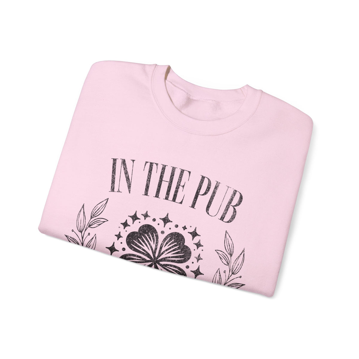 In the Pub We All Fam, Vintage – Gildan Heavy Blend | Trendy Women’s and Men's Soft Sweatshirt. Direct to Garment. Printed & Shipped in the USA. Unisex Sizes.