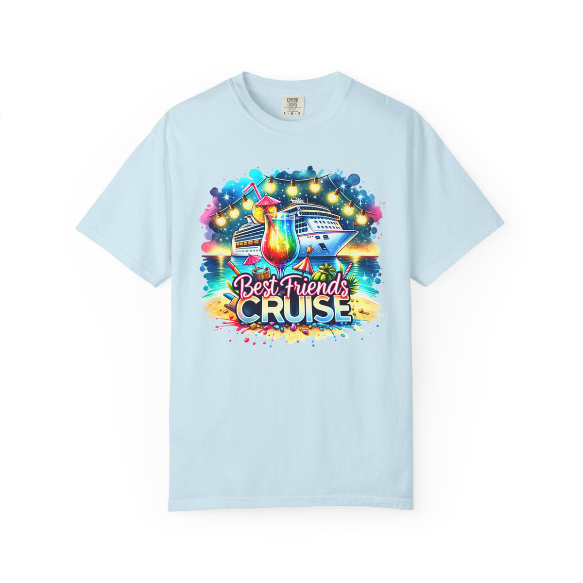 Best Friends Cruise - Comfort Colors | Trendy Women's T-Shirt. Direct to Garment. Printed & Shipped in the USA. Unisex Sizes.