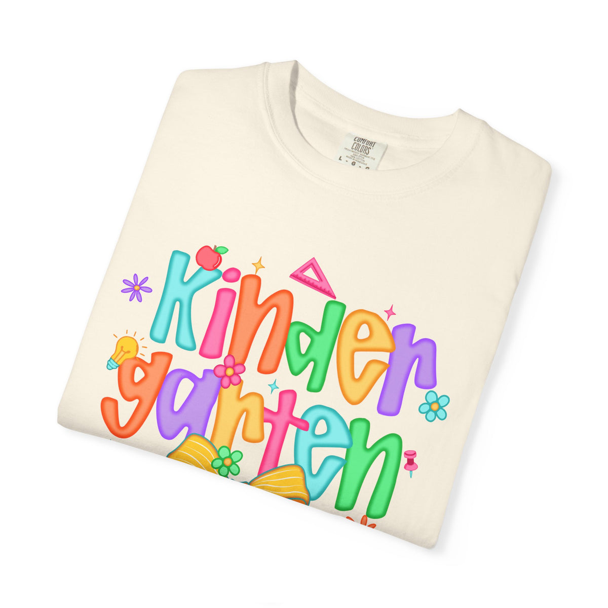 Coquette Kindergarten Pencil Bow - Comfort Colors | Trendy Women's T-Shirt. Direct to Garment. Printed & Shipped in the USA. Unisex Sizes.