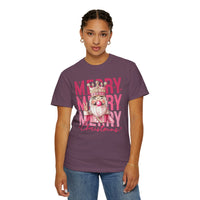 Merry Christmas — Cute Pink Bubblegum Nutcracker  - Comfort Colors | Trendy Women's T-Shirt. Direct to Garment. Printed & Shipped in the USA. Unisex Sizes.