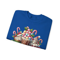 Hot Chocolate Mugs Christmas Hot Cocoa – Gildan Heavy Blend | Trendy Women’s Soft Sweatshirt. Direct to Garment. Printed & Shipped in the USA. Unisex Sizes.