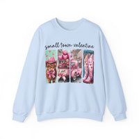 Small Town Valentine – Gildan Heavy Blend | Trendy Women’s Soft Sweatshirt. Direct to Garment. Printed & Shipped in the USA. Unisex Sizes.
